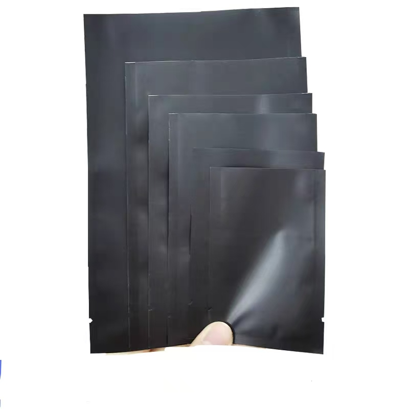 Food Storage Long Term - 200pcs Matte Black Open Top Aluminum