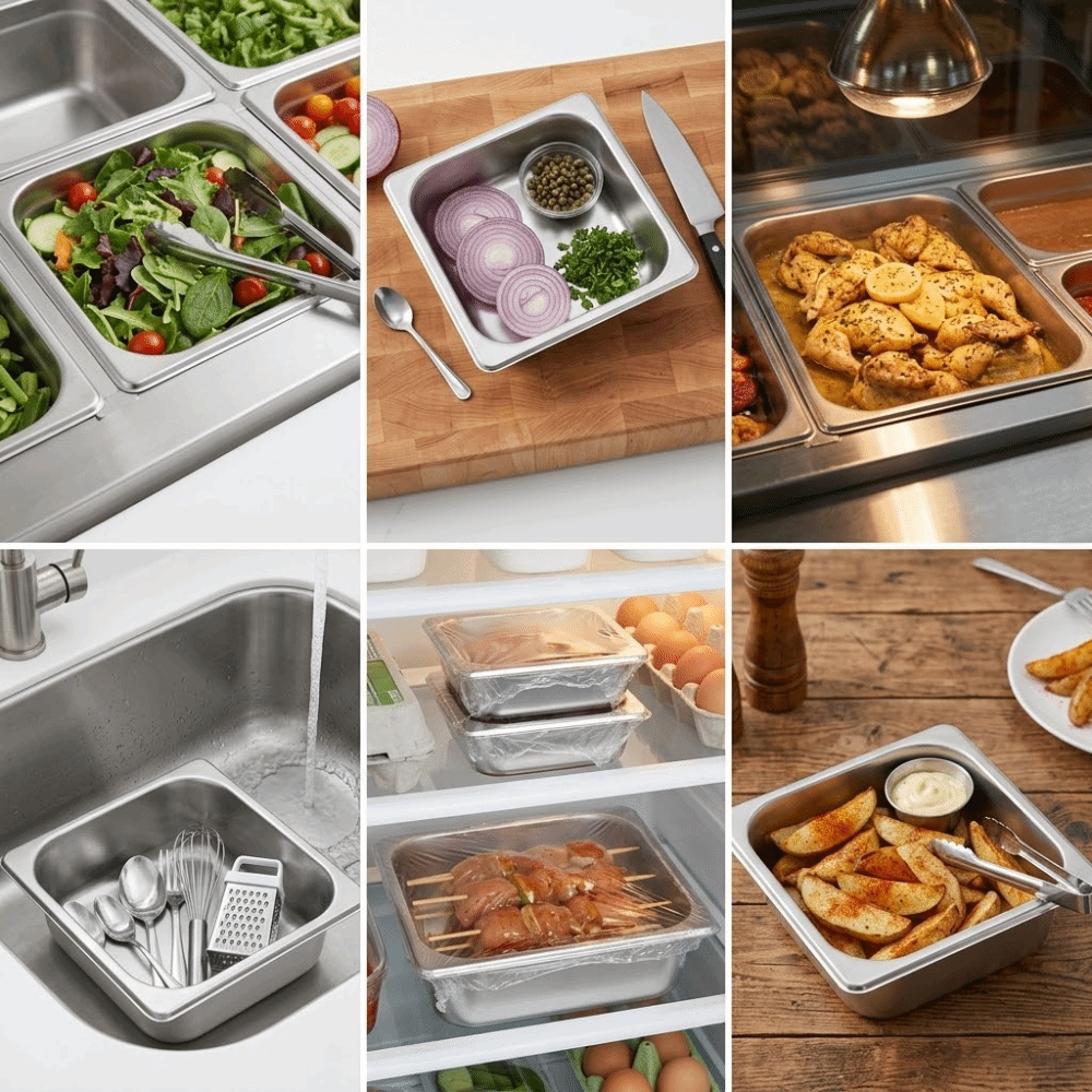 Food Storage And Temperature - Anti Corrosion Rustless Food Pan Thickened