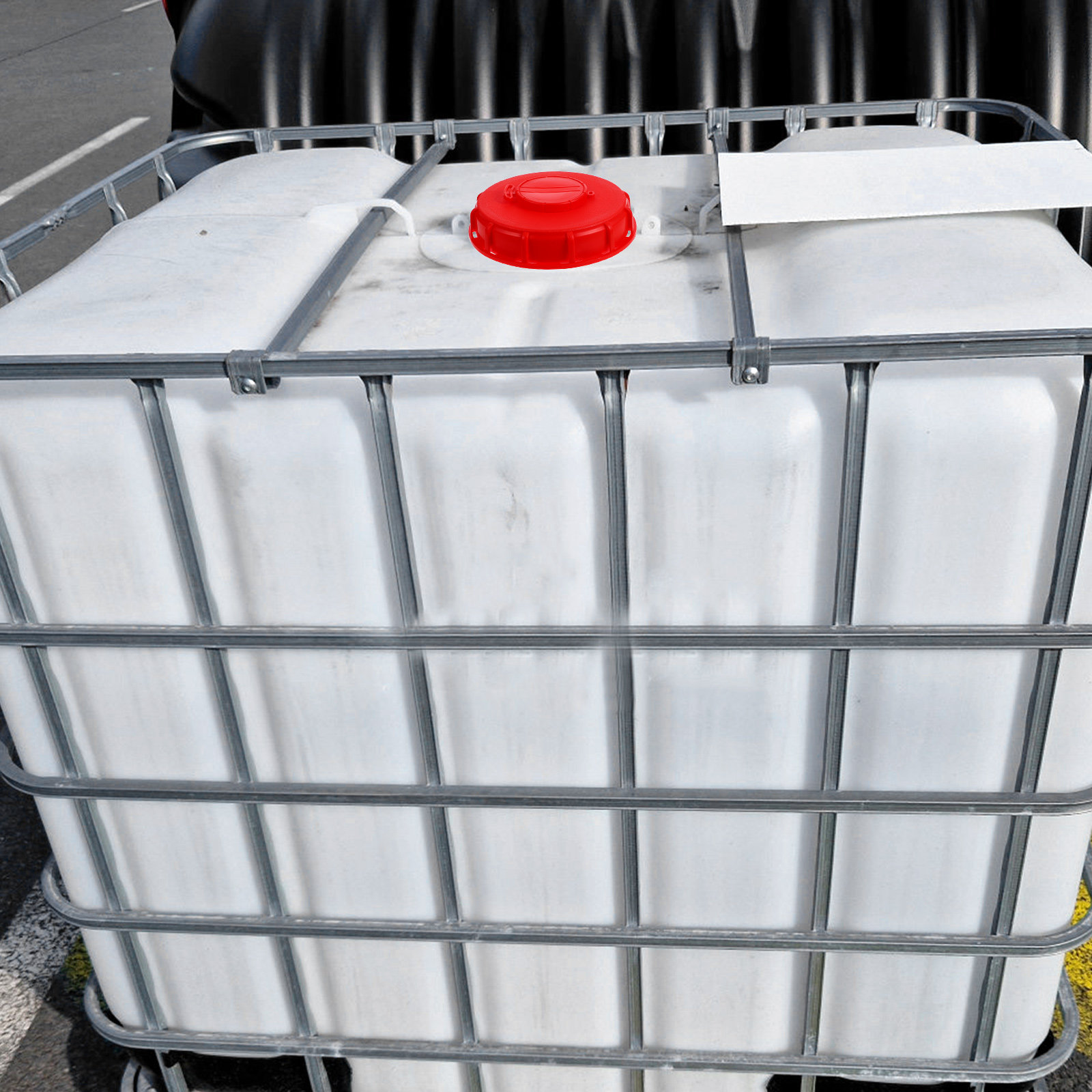 Food Storage Lid - Ibc Tote Lid Red 16.2cm ABS