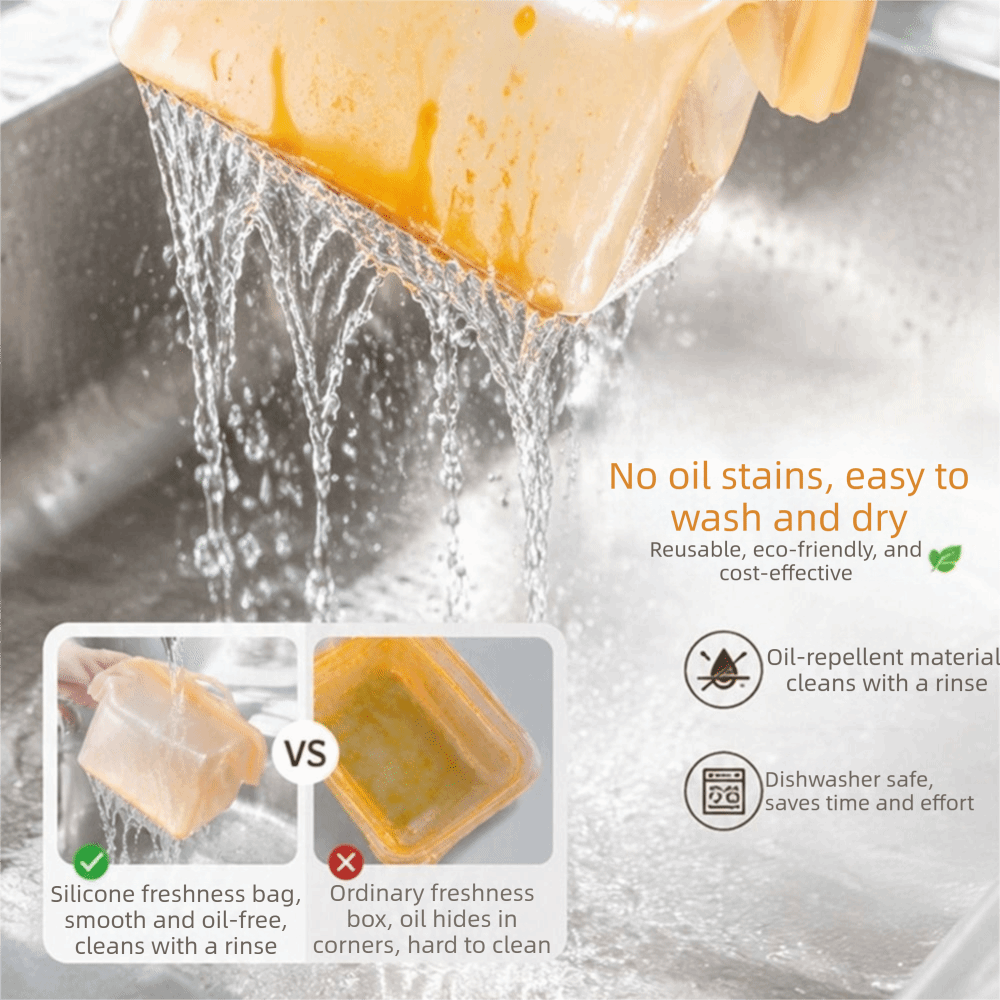 Food Storage And Temperature - Leak Proof Silicone Food Storage Bags