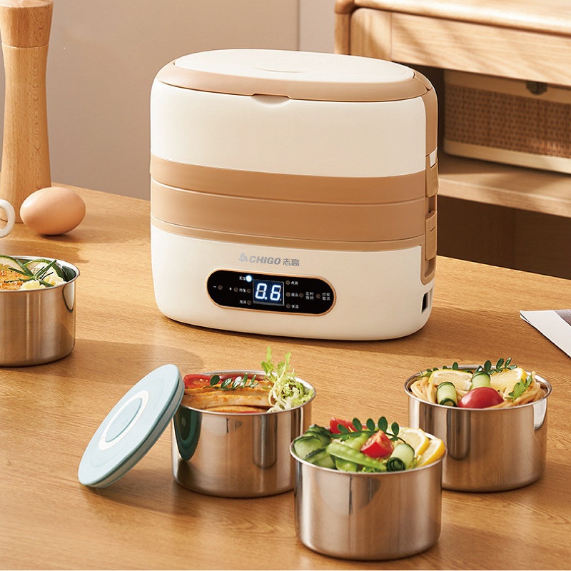 2L 300W Smart Electric Lunch B - đánh giá và giá Stainless Lunch Box
