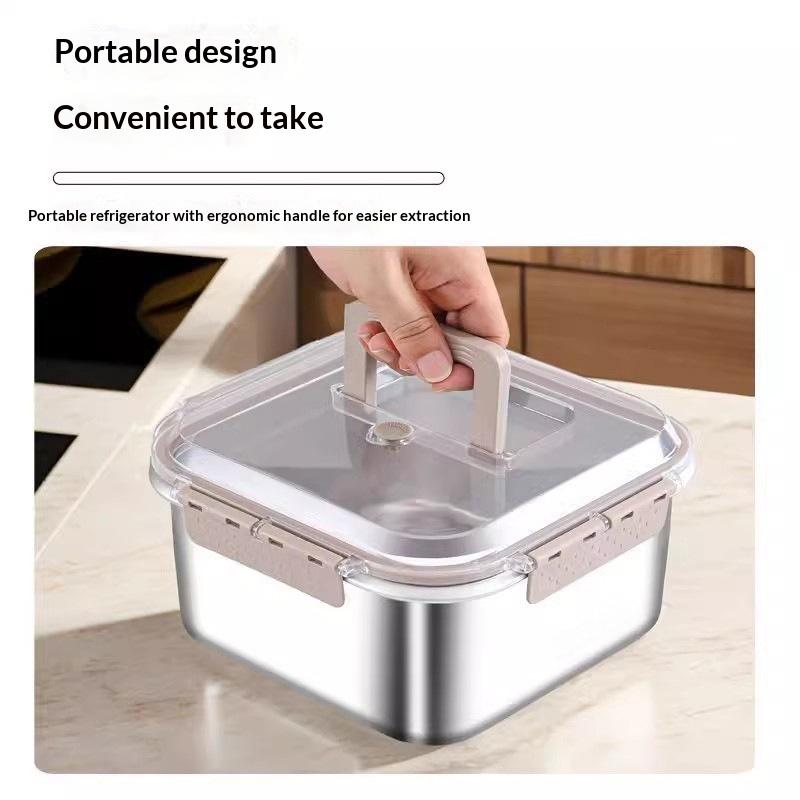 Portable Large Capacity Stainl - đánh giá và giá Food Storage For Camping