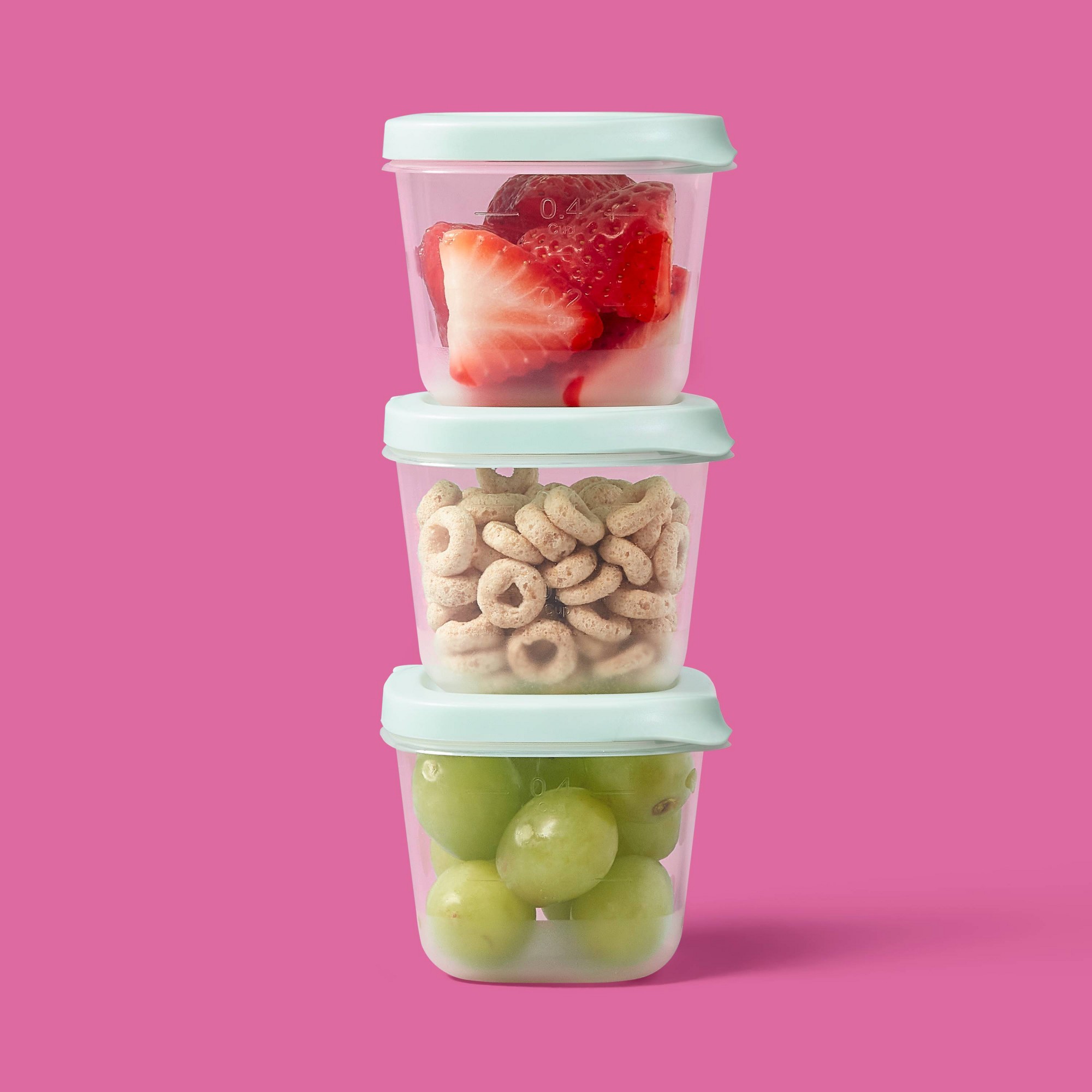 4ct Mini Square Half Cup Food  - đánh giá và giá Storage Food Prep