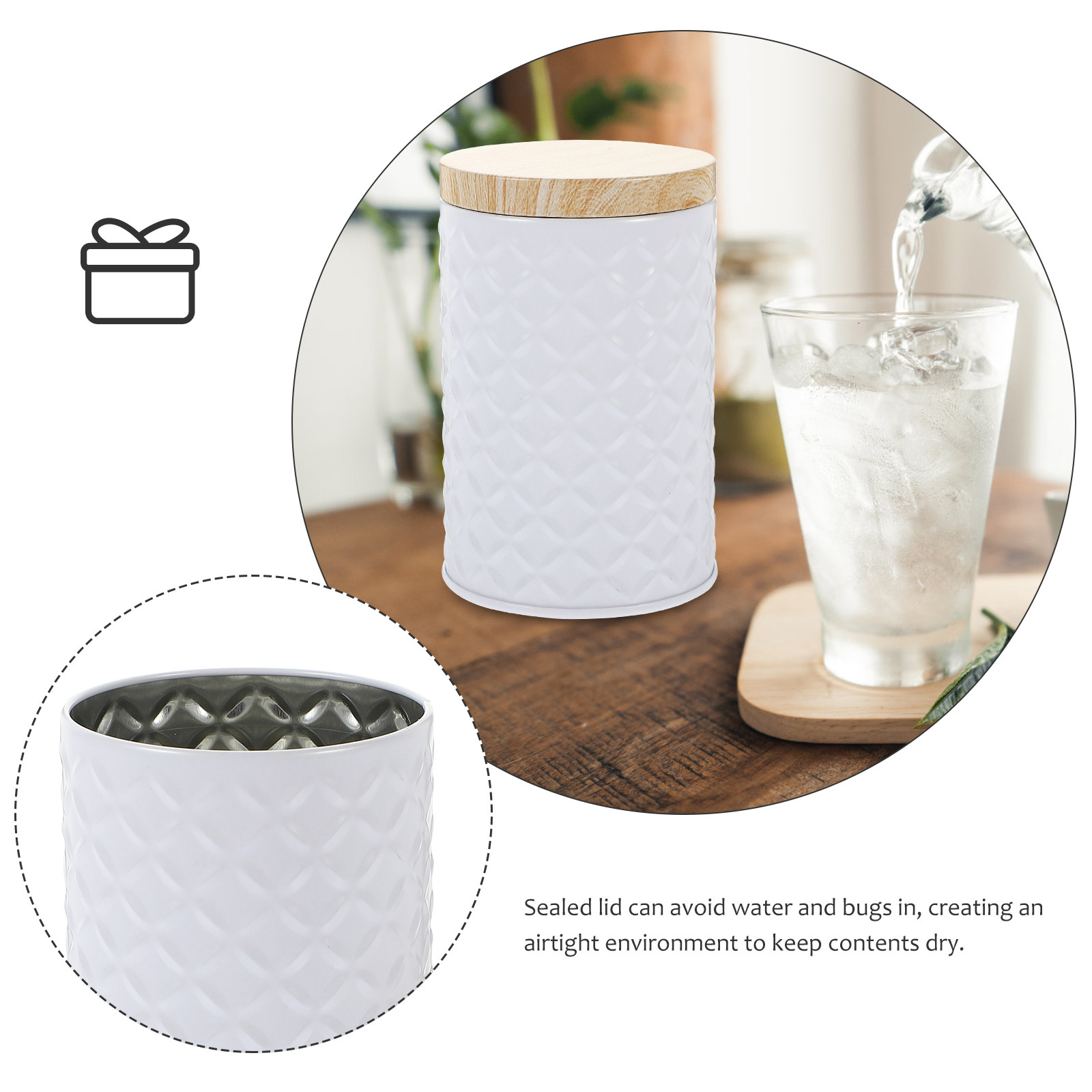 2Pcs Food Grade Tinplate Stora - đánh giá và giá Food Storage Lid