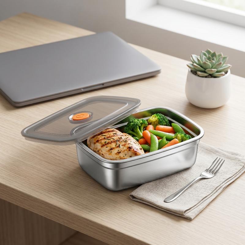 Stainless Steel Camping Lunch  - đánh giá và giá Stainless Lunch Box