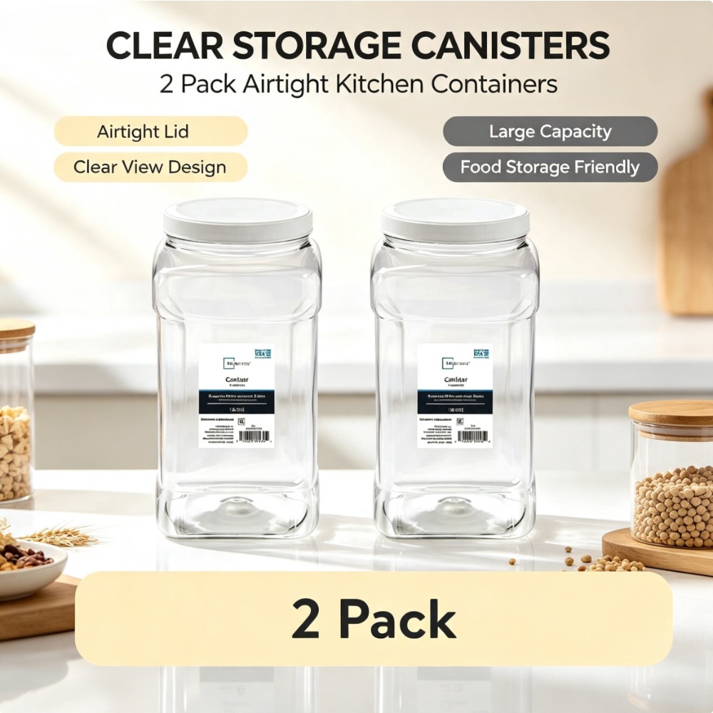 (2 Pack) Mainstays Clear Plast - đánh giá và giá Food Storage Quart Containers